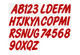 Kubota RTV Boat Lettering Red Solid 3″ Registration Kit by Hardline Products RED400EC.-EPR